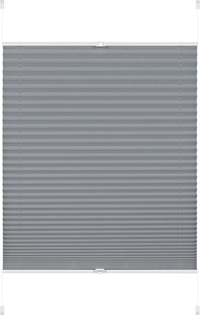 Gardinia Easy Fix Plissee Greta Rauchblau B: 50 cm, H: 130 cm - Bild 1