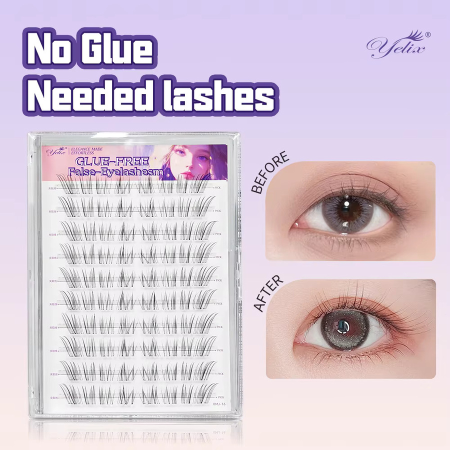 Yelix DIY-Wimpern, segmentierte Wimpern-Cluster, natürlich, Unisex - Bild 2
