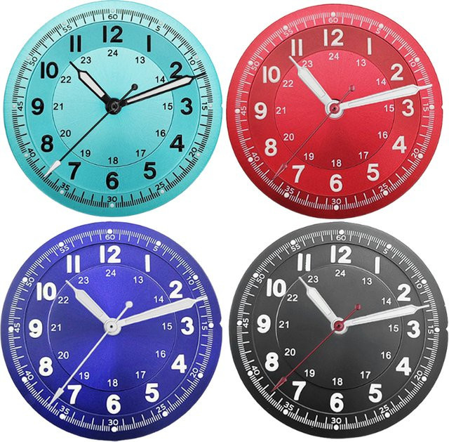 miuksi Uhrenzifferblatt 29 mm, Schwarz, Unisex - Bild 1