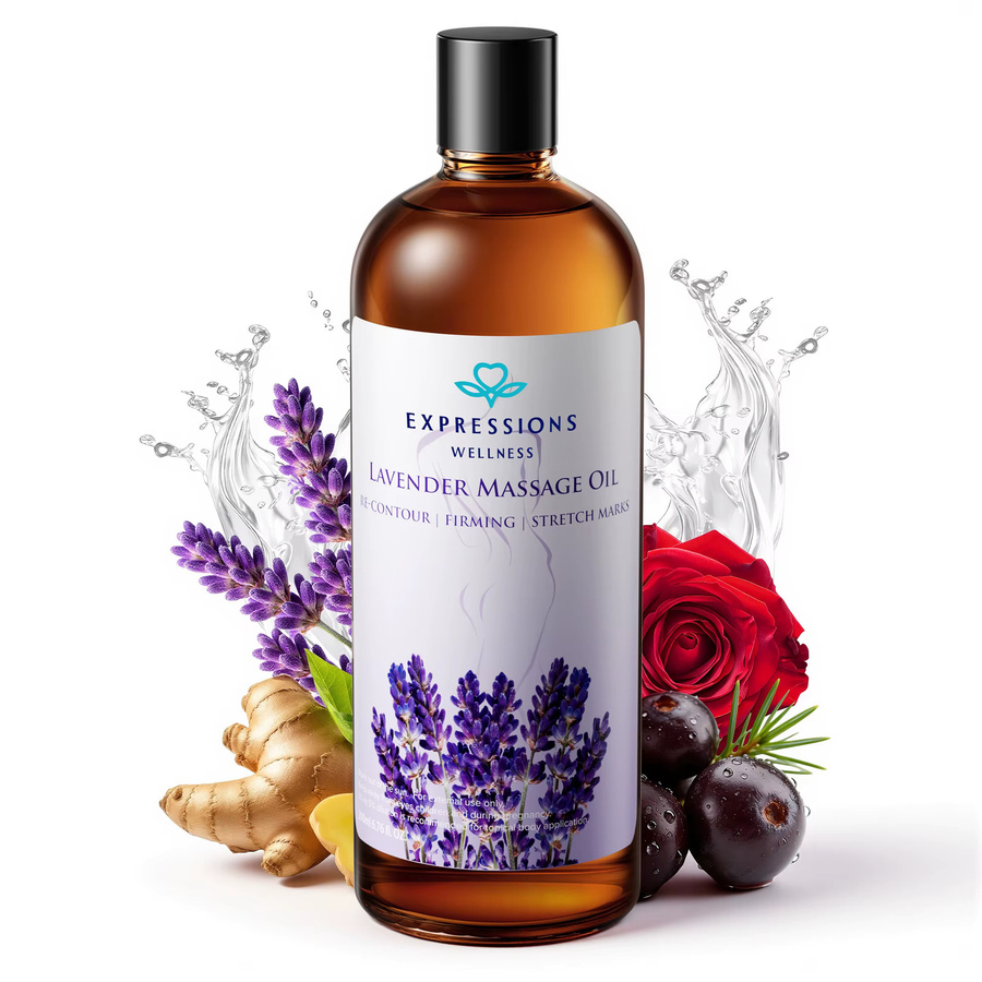 Expressions Lavendel-Massageöl, 200 ml, Unisex - Bild 6