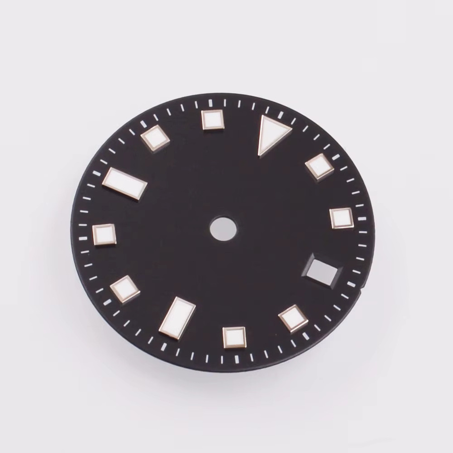 DEBERT Zifferblatt, 28,5 mm, Schwarz, Unisex - Bild 3