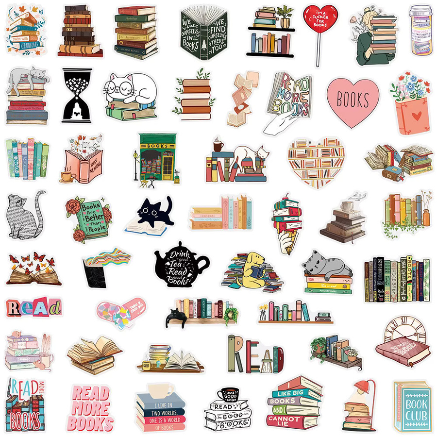 50er-Pack transparente Doodle-Aufkleber von RecordingYourLife Store, wiederverwendbare und wasserfeste Aufkleber in Multicolor für Laptops, Skateboards und Reisausrüstung - Bild 2