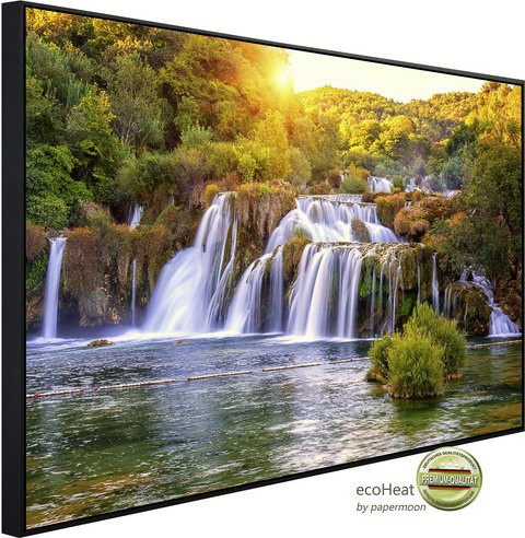 papermoon Infrarotheizung EcoHeat Wasserfall Skradi Buk Kroatien in Bunt mit Matt-Effekt, App-Steuerung und Überhitzungsschutz, B/H/T: 120 x 60 x 60 cm - Bild 1