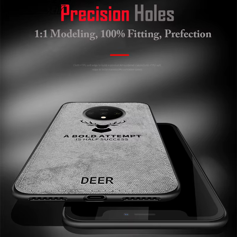 Handyhülle mit Lanyard und Vintage Deer Logo für Huawei P30 P40 P50 P60 Mate 30 40 50 60 Pro in Schwarz und Grau mit Tuch Textur - Bild 4