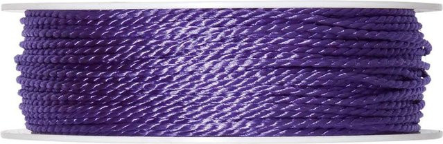 Halbach Kordel 2mm in Lila, 10m aus Acetat, Polyester und Baumwolle - Bild 1