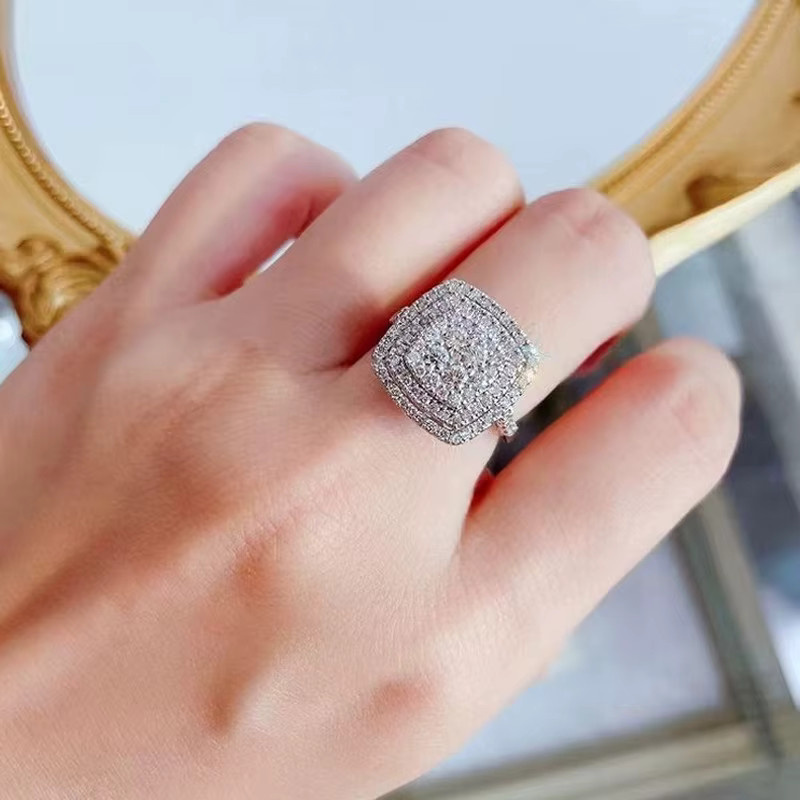 Huitan Ring, Silber, Zirkonia, Kristall, Damen - Bild 4