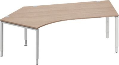 Schäfer Shop Genius Winkelschreibtisch MODENA FLEX 135° Eiche-Dekor, Breite: 216,5 cm, Ansatz links - Bild 1