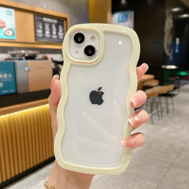 LPLEA Stoßfeste transparente Silikonhülle für iPhone 15, 14, 13 Pro Max und Plus - Bild 1