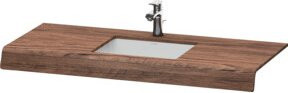 Duravit Waschtisch-Konsole DuraStyle in Nussbaum Dunkel, B/T/H: 200 x 55 x 10 cm - Bild 1