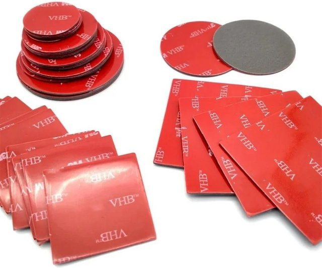 Doppelseitiges Schaumstoffpad in Rot für die Wandmontage, hitzebeständiges Klebeband für Haushaltsgeräte und Autozubehör - Bild 1