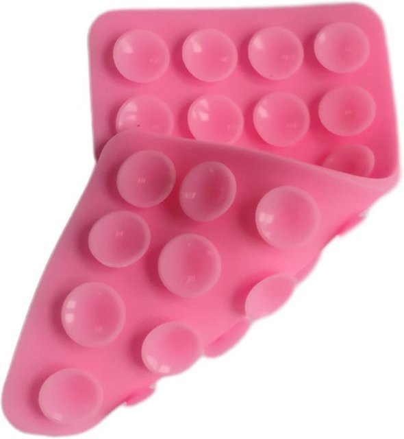 Putwer lova Selbstklebendes Silikon-Saugnapf-Pad für Handy-Befestigung, Rosa - Bild 1