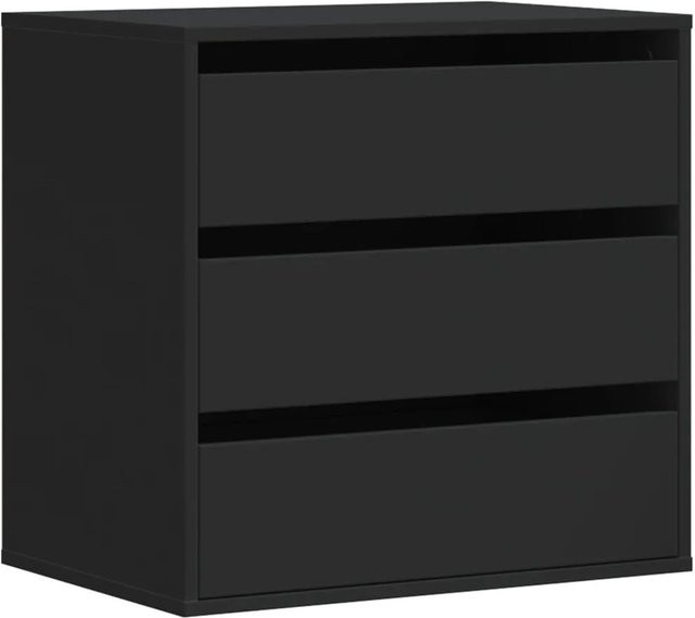 vidaXL Kommode Schwarz aus Holzwerkstoff B: 60 cm, T: 41 cm, H: 58 cm - Bild 1