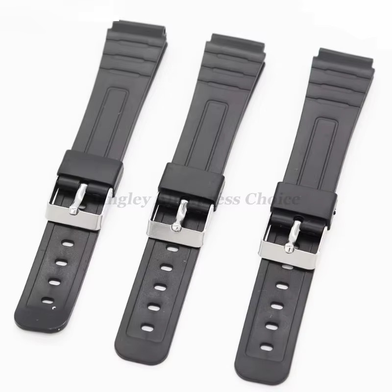 Uhrenarmband Silikon, Schwarz, Unisex - Bild 3