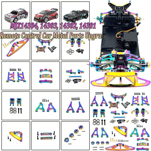 MJX Upgrade vordere und hintere Befestigungsteile, Zubehör, Metall, Bunt / Mehrfarbig - Bild 1