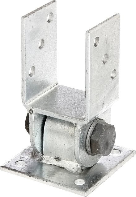 GAH Alberts Pfostenträger aus Stahl, feuerverzinkt, silberfarben, Breite: 100 mm, Länge: 168,5 mm - Bild 1