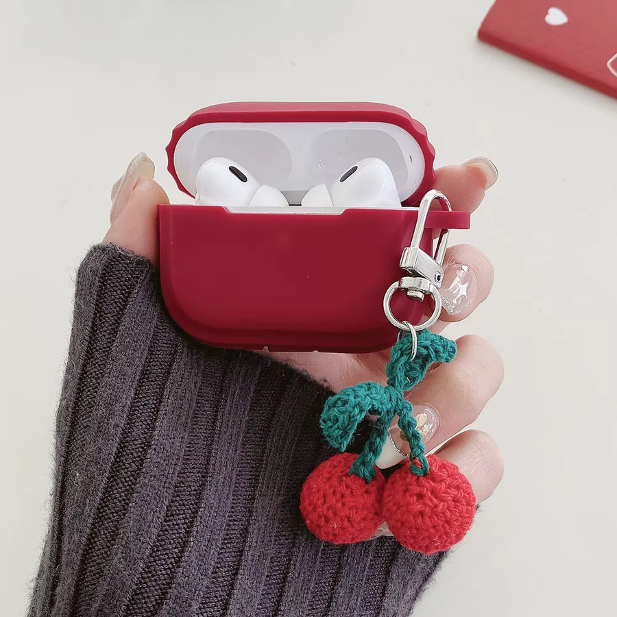 Meetsweet Kopfhörerhülle Kirsch-Anhänger, rot, Unisex - Bild 4