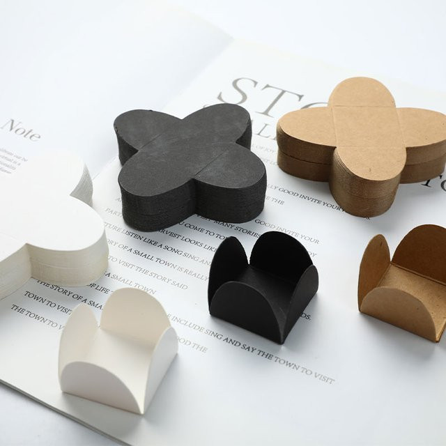 50 Stück JETTING Kraftpapier Schokoladen-Abstandshalter für Süßigkeiten und Desserts, Durchmesser: 3,4 cm - Bild 1