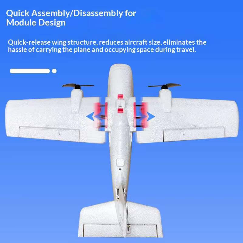 Dongfeng L66 Shark Kleines RC-Flugzeug, Doppelmotor, 660mm Spannweite - Bild 1