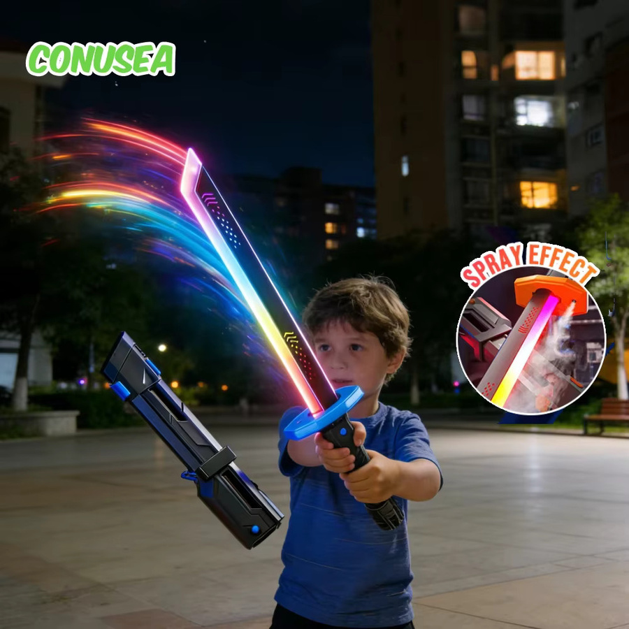CONUSEA Lichtschwert-Spielzeug, Mehrfarbig, mit Raucheffekt - Bild 3