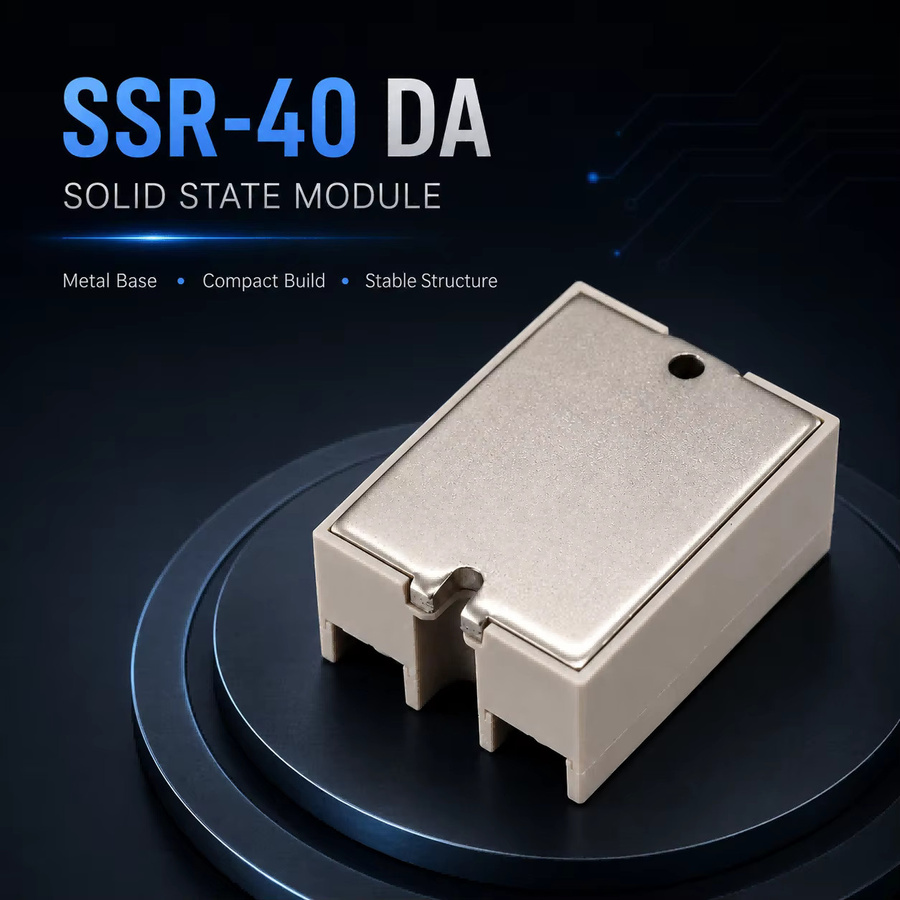 YJCAL Halbleiterrelais-Modul SSR-10DA 25DA 40DA 10AA 25AA 40AA zur Laststeuerung DC AC Einphasig 24-380VAC - Bild 2