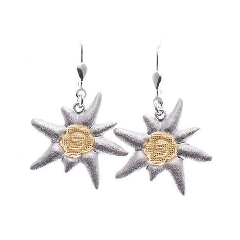 Goettgen Ohrringe Edelweiss, 925 Silber, Unisex - Bild 1