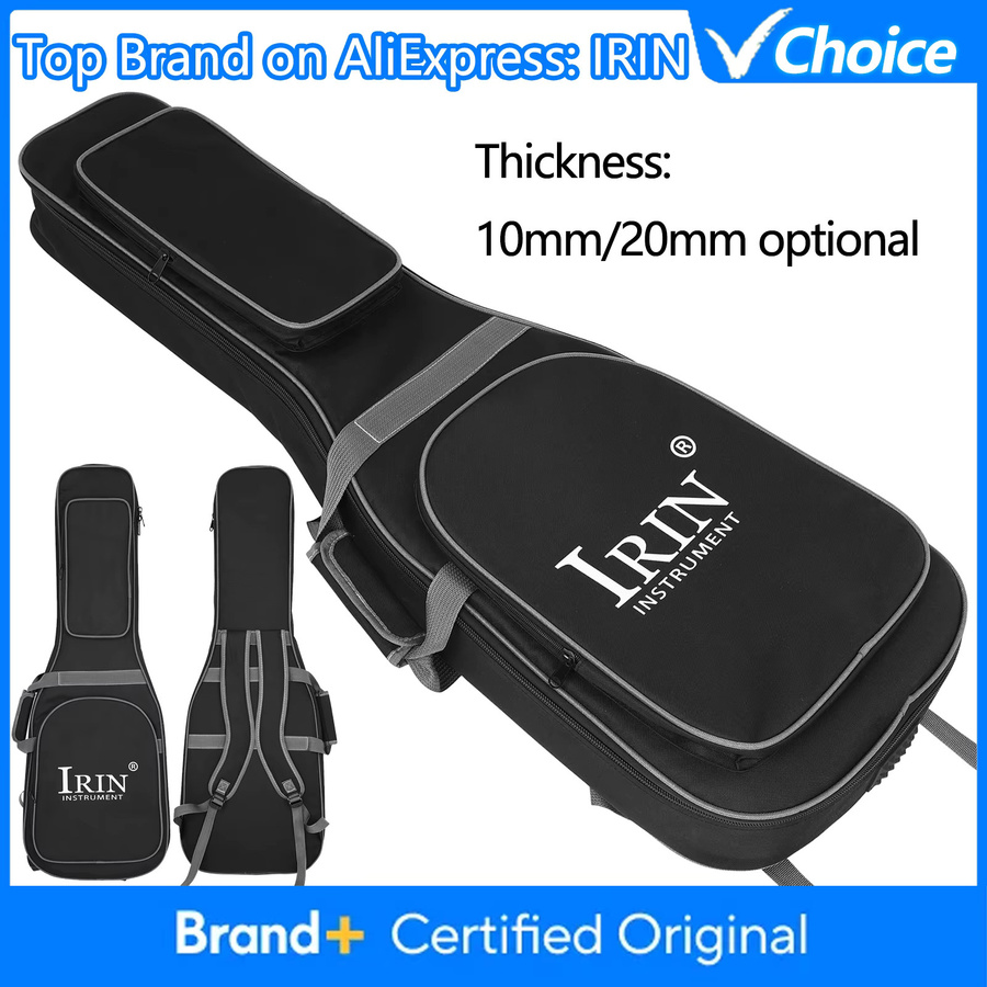 IRIN E-Gitarre Gig Bag aus wasserdichtem Oxford-Stoff in Schwarz - Bild 2