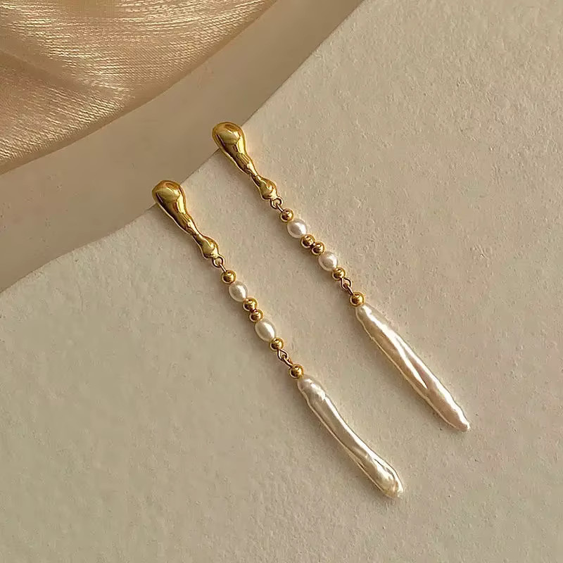 V-best Ohrringe, Süßwasser Perle, 14K Gold Gefüllt, Damen - Bild 1