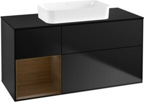 V&B Waschtischunterschrank Finion in Blau Lacquer, B/T: 120 x 60 cm - Bild 1