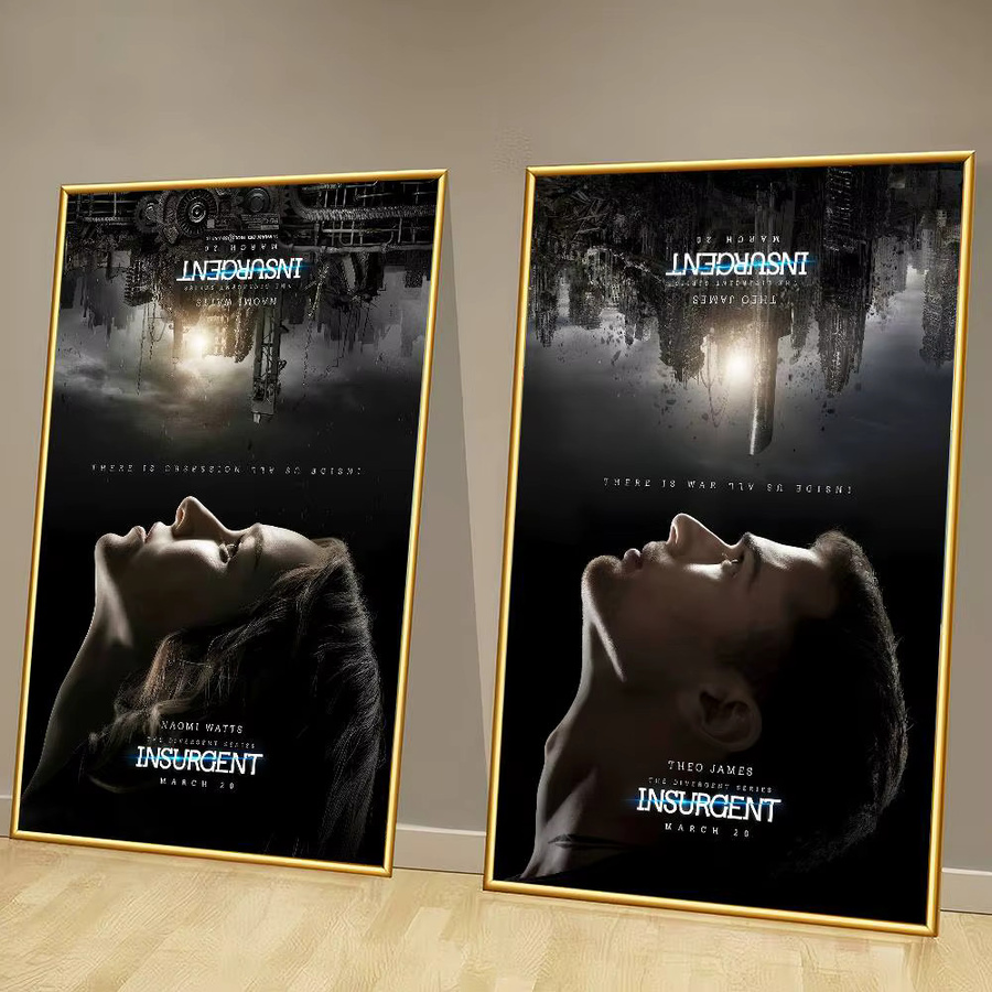 Divergent Movie Vintage Poster Aufkleber aus Kraftpapier in Multicolour für deine DIY Raumdekoration - Bild 3