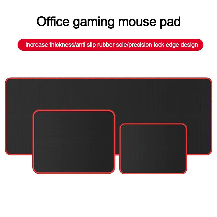 Großes Gaming-Mauspad in Schwarz als dicke Schreibtischunterlage mit Lock Edge für Büro und Gaming - Bild 5