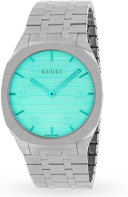 Gucci Herrenuhr, Quarz, Edelstahl, Blau, 38 mm - Bild 1