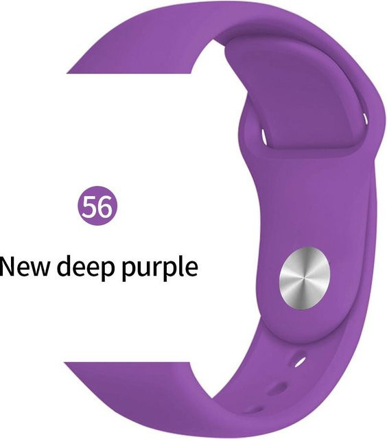 Silikonarmband für Apple Watch, grau, Unisex - Bild 1