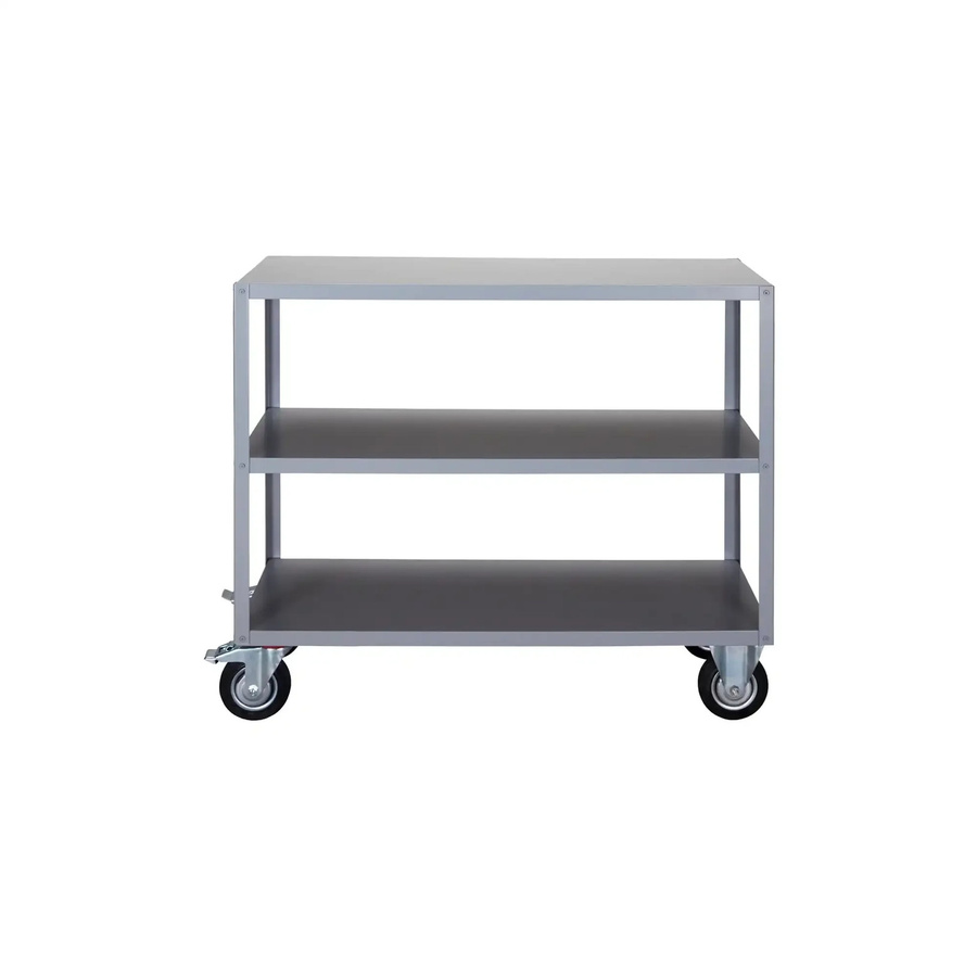 Meraki Trolleyregal mit 3 Ablagen auf Rollen grau Höhe: 101 cm, Breite: 45 cm, Tiefe: 45 cm - Bild 1
