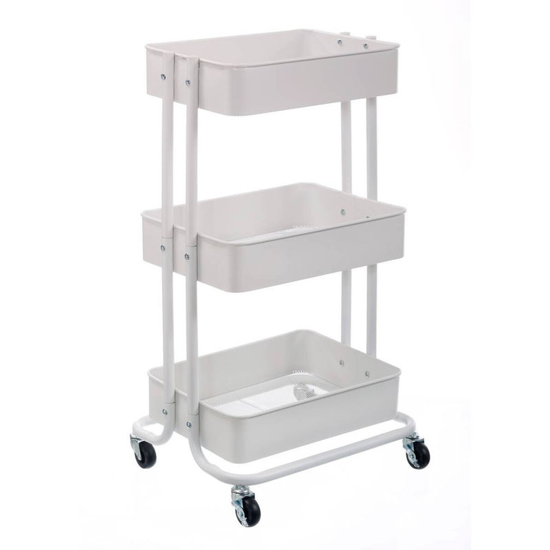 Pocoline Rollwagen aus Metall in Weiß B/H/T: 44 x 76 x 33 cm - Bild 2