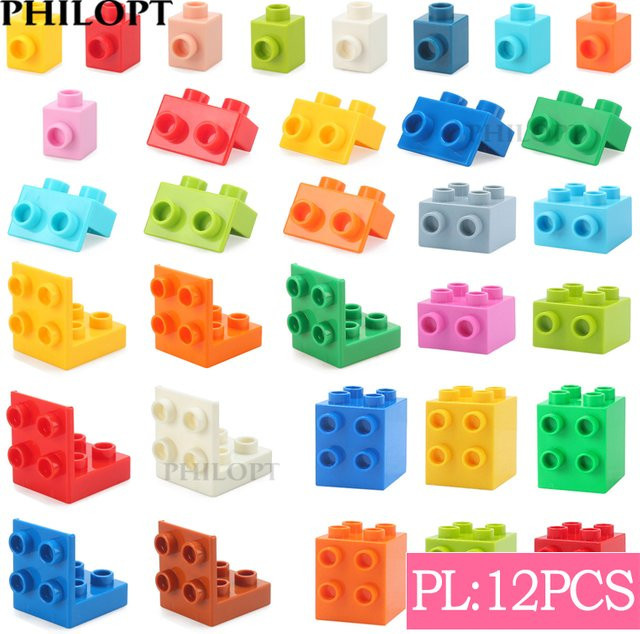 PHILOPT Obst Serie Baustein, 12-teiliges Set, Transparent, Bunt / Mehrfarbig - Bild 1