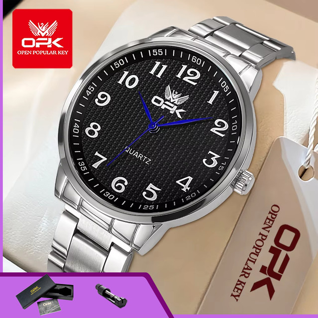OPK Armbanduhr Quarz, Edelstahl, Bicolor, Herren - Bild 1