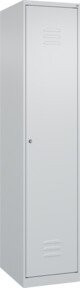 C+P Spind Classic PLUS mit 1 Abteil und Zylinderschloss in Grau, H x B x T: 185 x 40 x 50 cm - Bild 1
