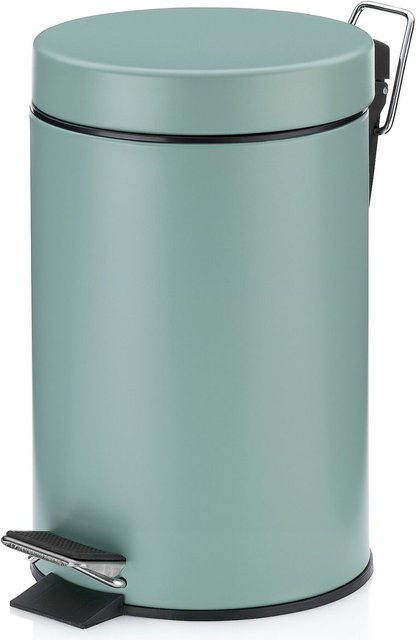 Kela Kosmetikeimer Monaco aus Metall in Grün, Volumen: 3 l, Durchmesser: 17 cm, Höhe: 26 cm - Bild 1