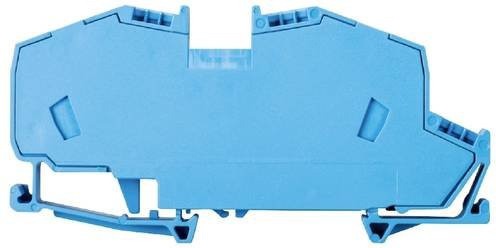 Wieland Electric 56.716.1155.6 Durchgangsklemme mit Federzuganschluss in Blau, 20 Stück - Bild 1