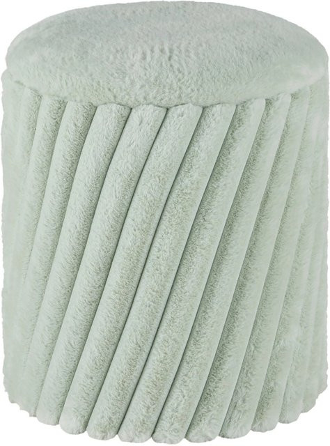Mömax Hocker Cady Grün Stoff Modern Zylindrisch B/T/H: 37 x 37 x 40 cm - Bild 1