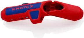 Knipex ErgoStrip Universal-Abmantelungswerkzeug für Rundkabel, Feuchtraumkabel und Datenkabel, Farbe: Rot - Bild 2