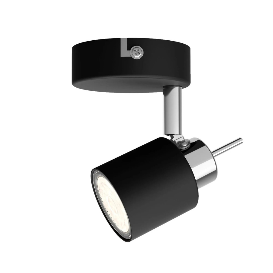 Philips Spot Meranti 1-Flammig Schwarz aus Holz und Metall mit GU10 Fassung und verstellbarem LED-Licht - Bild 2