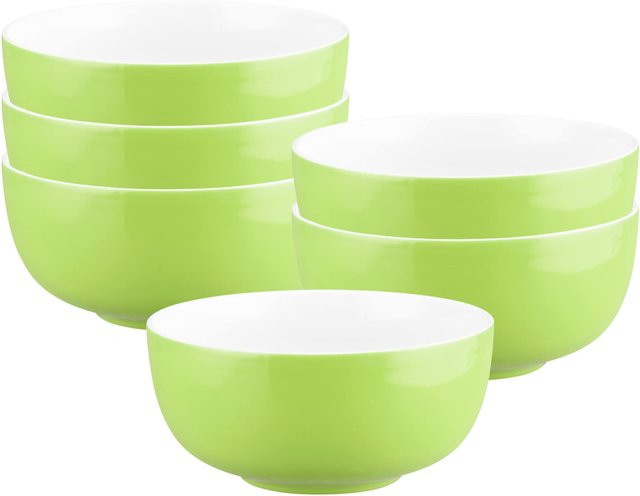Seltmann Weiden Müslischalen Liberty Pure Colors Grün 6er Set Durchmesser: 15 cm - Bild 1