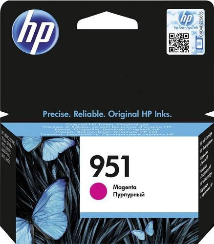 Original HP Tintenpatrone 951 für Inkjet-Drucker, Farbe: Magenta/Pink, CN051AE - Bild 1