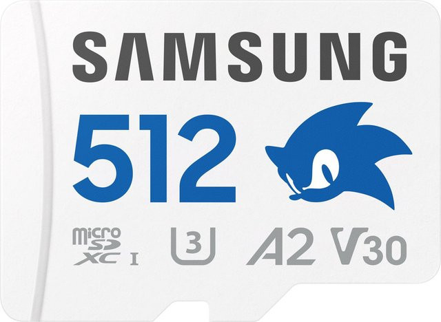 Samsung Sonic the Hedgehog microSDXC UHS-I Speicherkarte 512 GB Weiß V30 - Bild 1