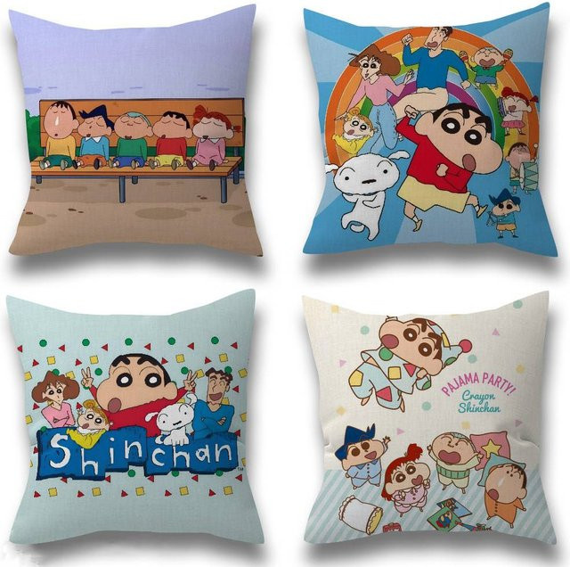 KAYOU Kissenbezug Shin-chan Cartoon Design, bunt, B/B: 30 x 30 cm - Bild 1