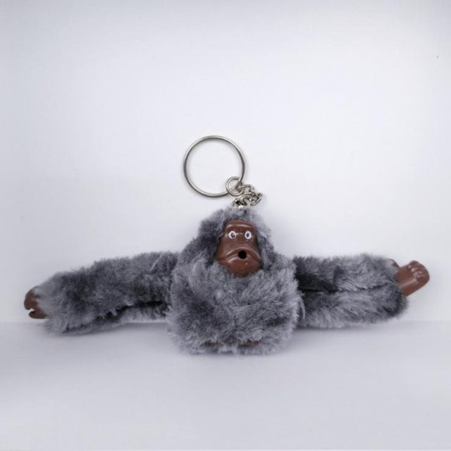 Schlüsselanhänger Plüsch Affe, Gorilla, weiß, Unisex - Bild 1