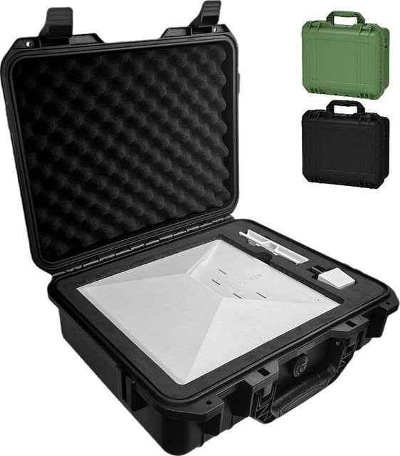 Starlink Mini Case Starlink Mini wasserdichte Hartschalen-Reisetasche mit Innenschaum für Zubehör in Schwarz - Bild 1