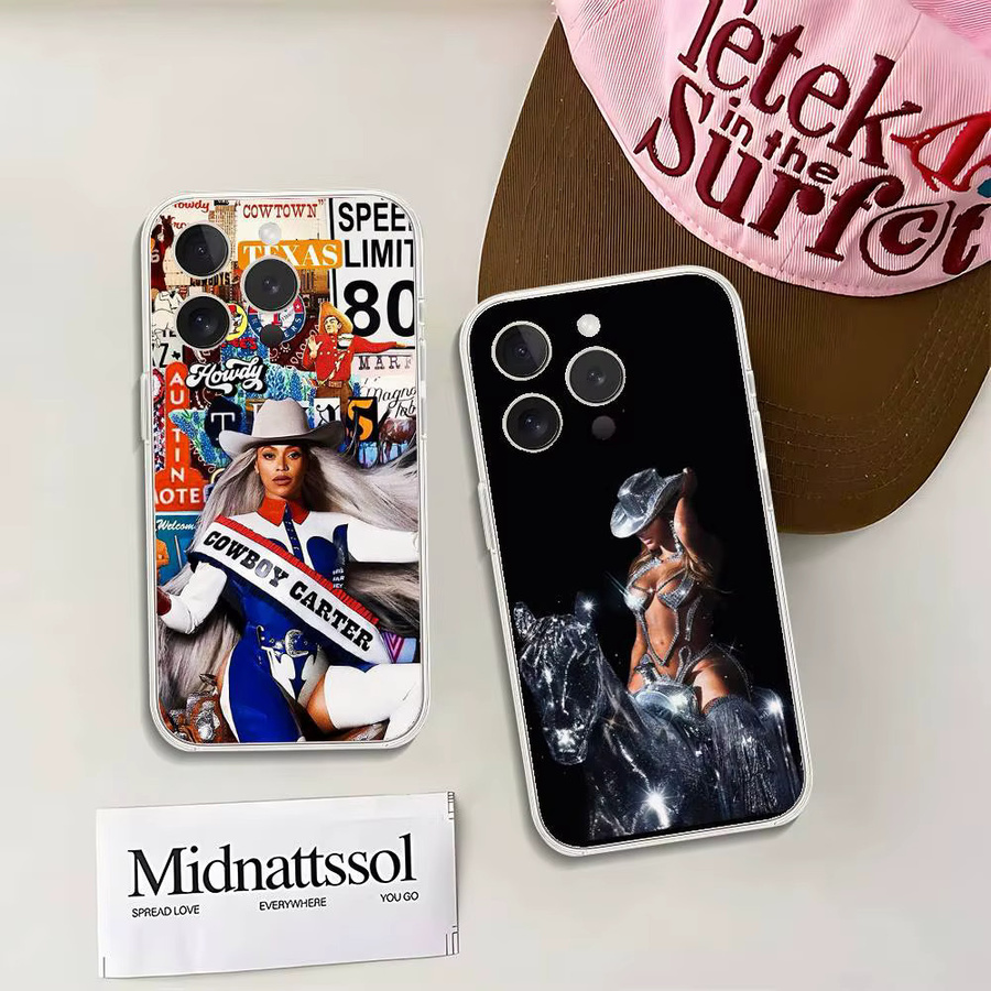 Luxuriöse transparente Handyhülle Coll-B-beyonce-Hot-SingerS für Apple iPhone 11 bis 17 Pro Max Mini mit Stoßfänger-Schutz - Bild 4