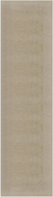 Flair Rugs Wollteppich Wool Border in Beige, B/T: 60 x 230 cm - Bild 1